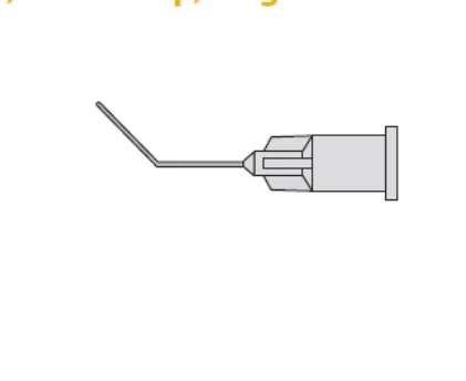 Surgistar Cortical Cleaving Hydrodissector (Round Tip) Cannula, angled (Box of 10)