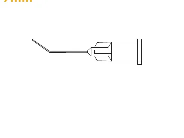 Surgistar Nucleus Hydrodissector (Flat Tip) Cannula, angled at 7mm (Box of 10)