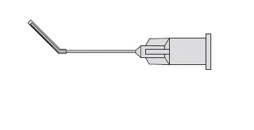 Surgistar Capsule Polishing Cannula Silicone Tip, angled 7mm (Box of 10)