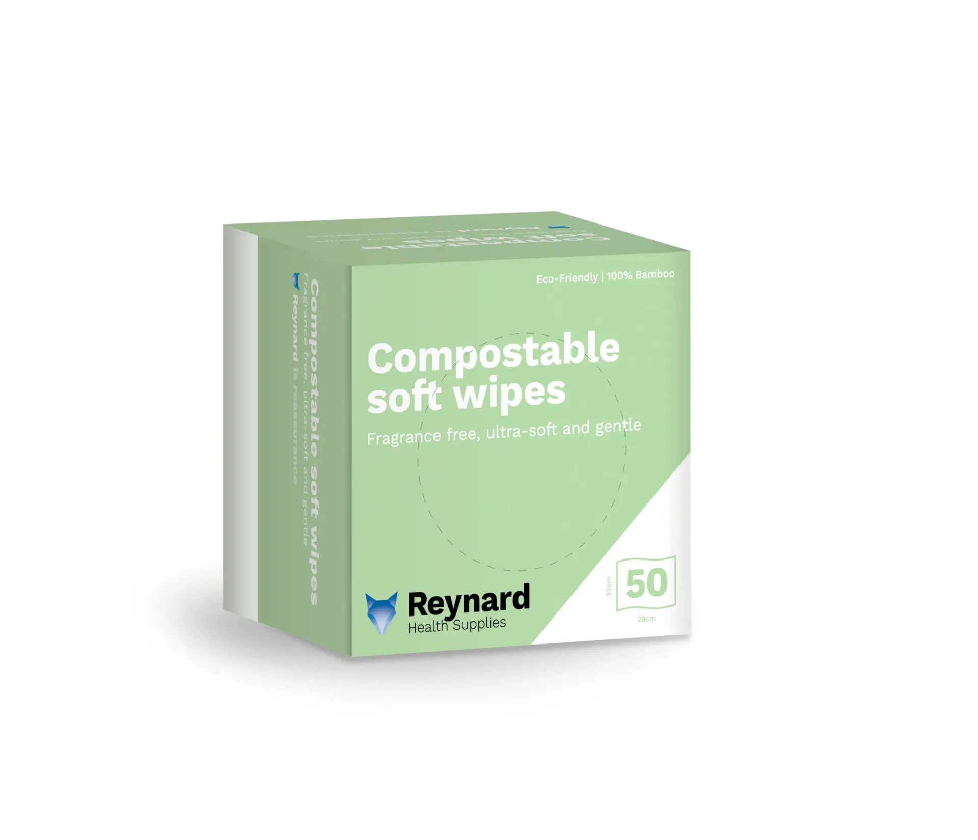 [REY-RHS325] Reynard Compostable Soft Wipes 100% Bamboo
